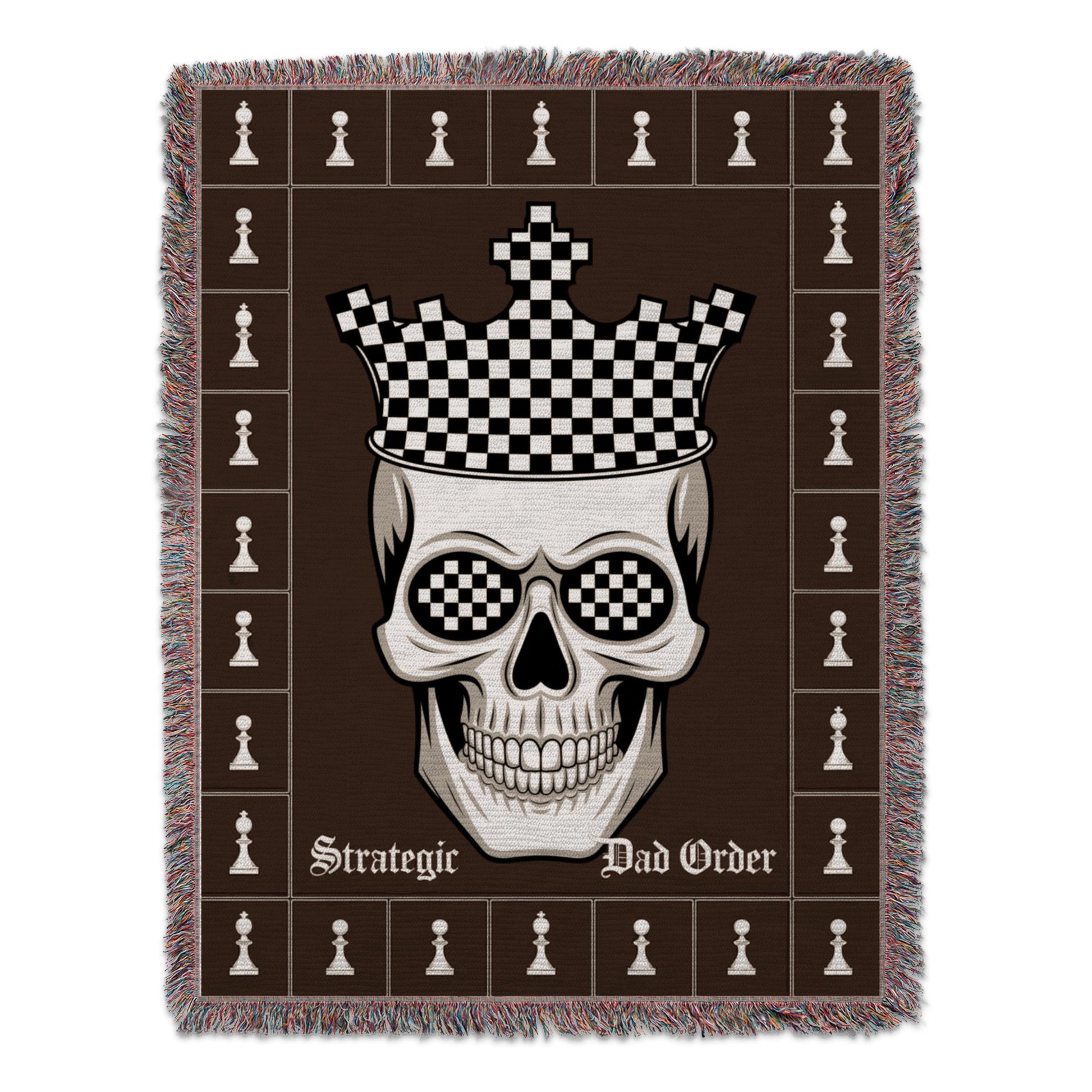 Strategic Skull Chess Dad Order Blanket product