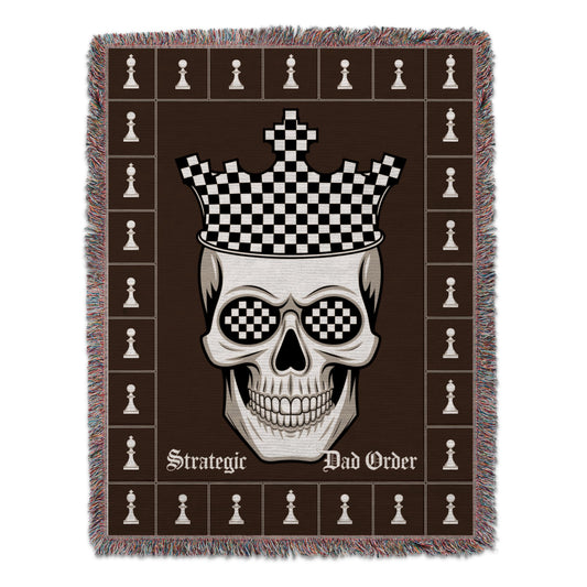 Strategic Skull Chess Dad Order Blanket product