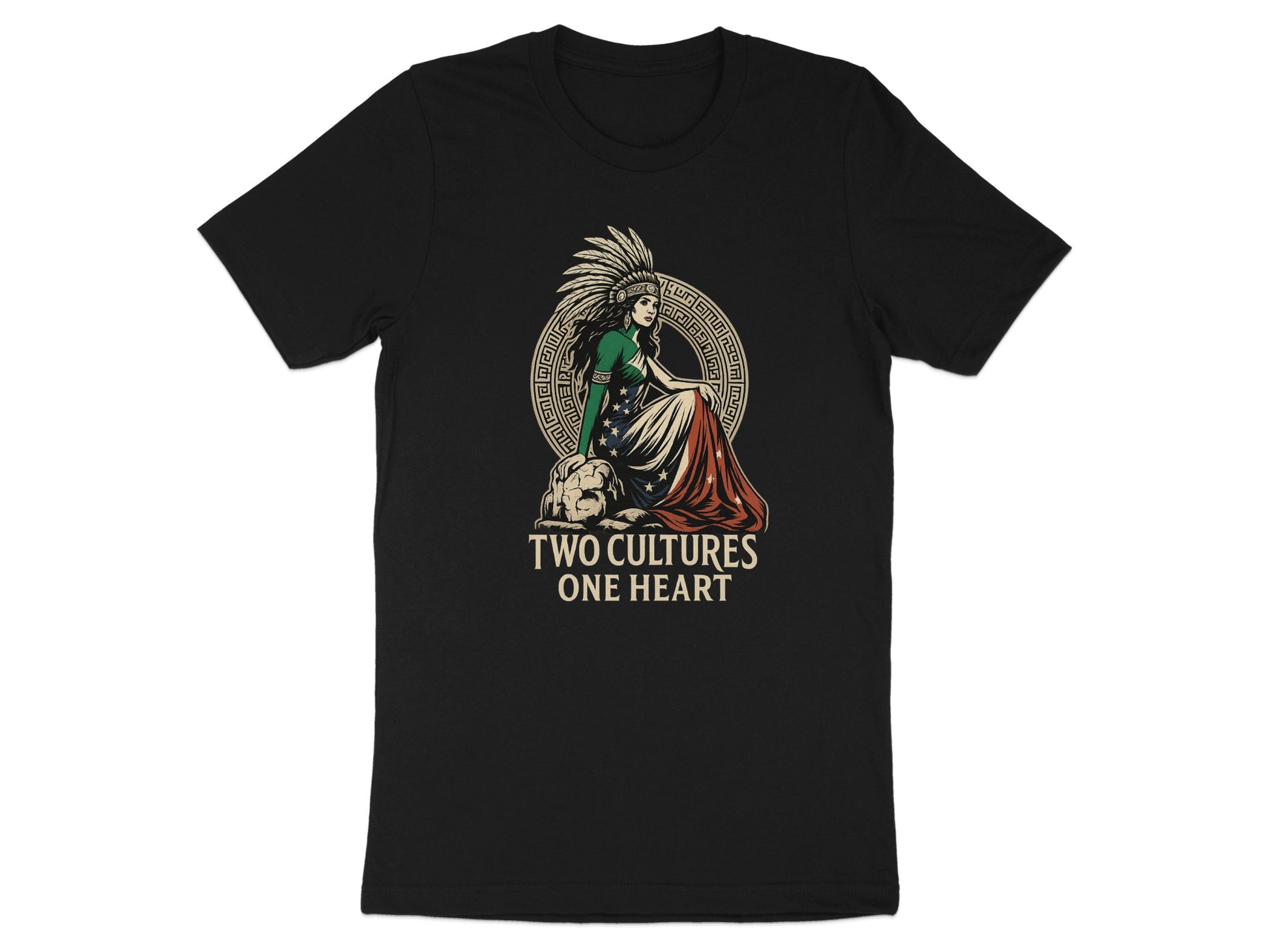 Two Cultures One Heart Graphic T-shirt product