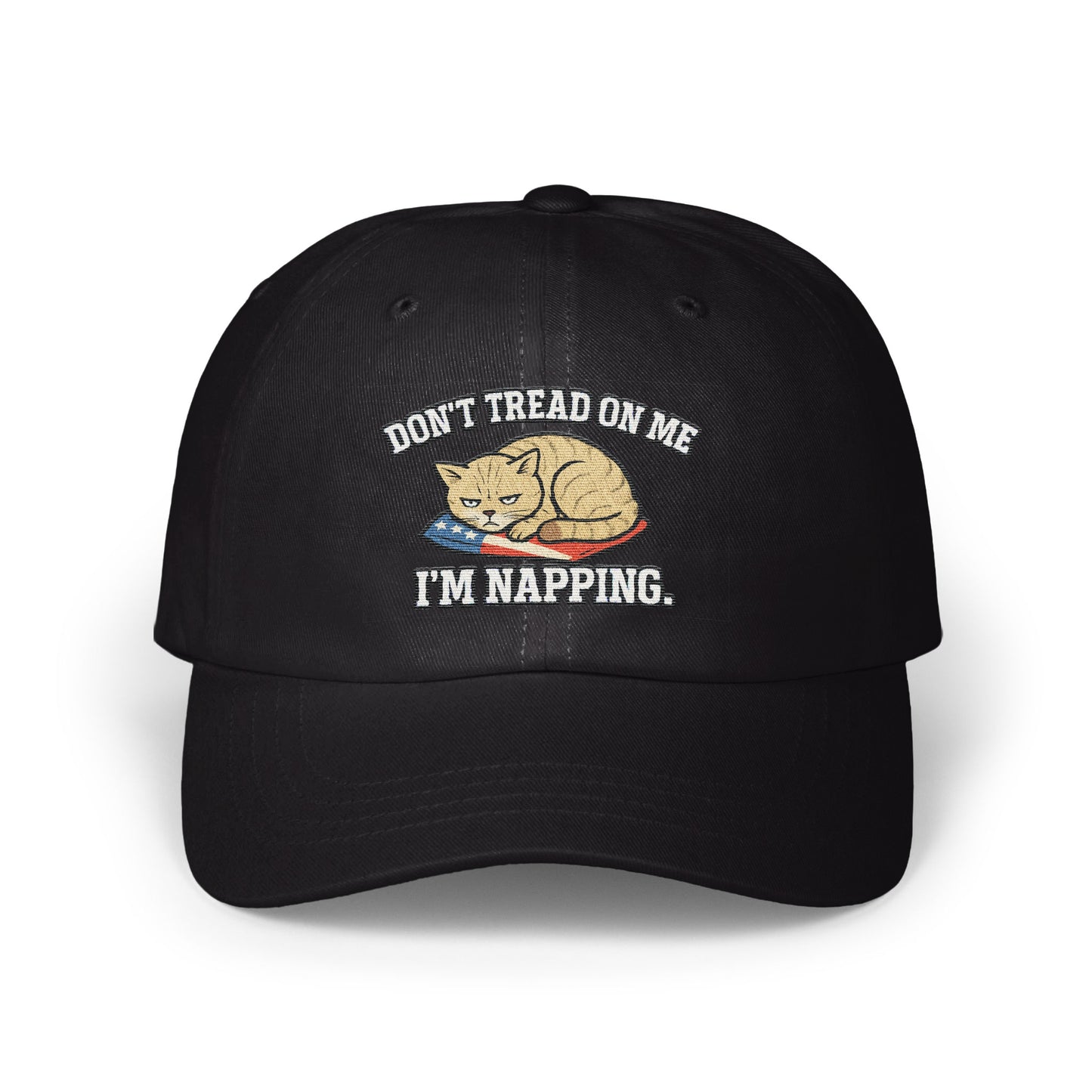Don't Tread on Me I'm Napping Statement Cap product type