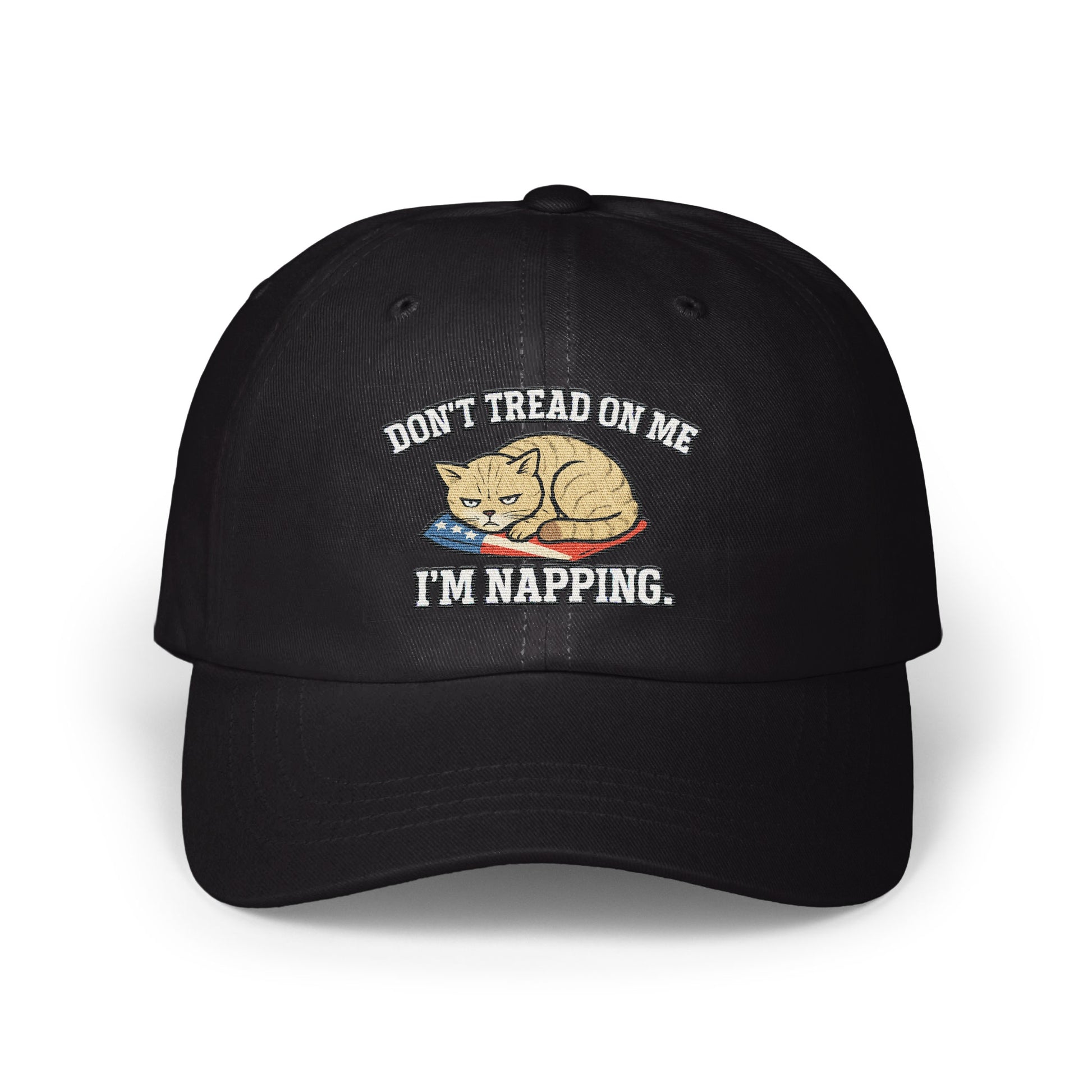 Don't Tread on Me I'm Napping Statement Cap product type