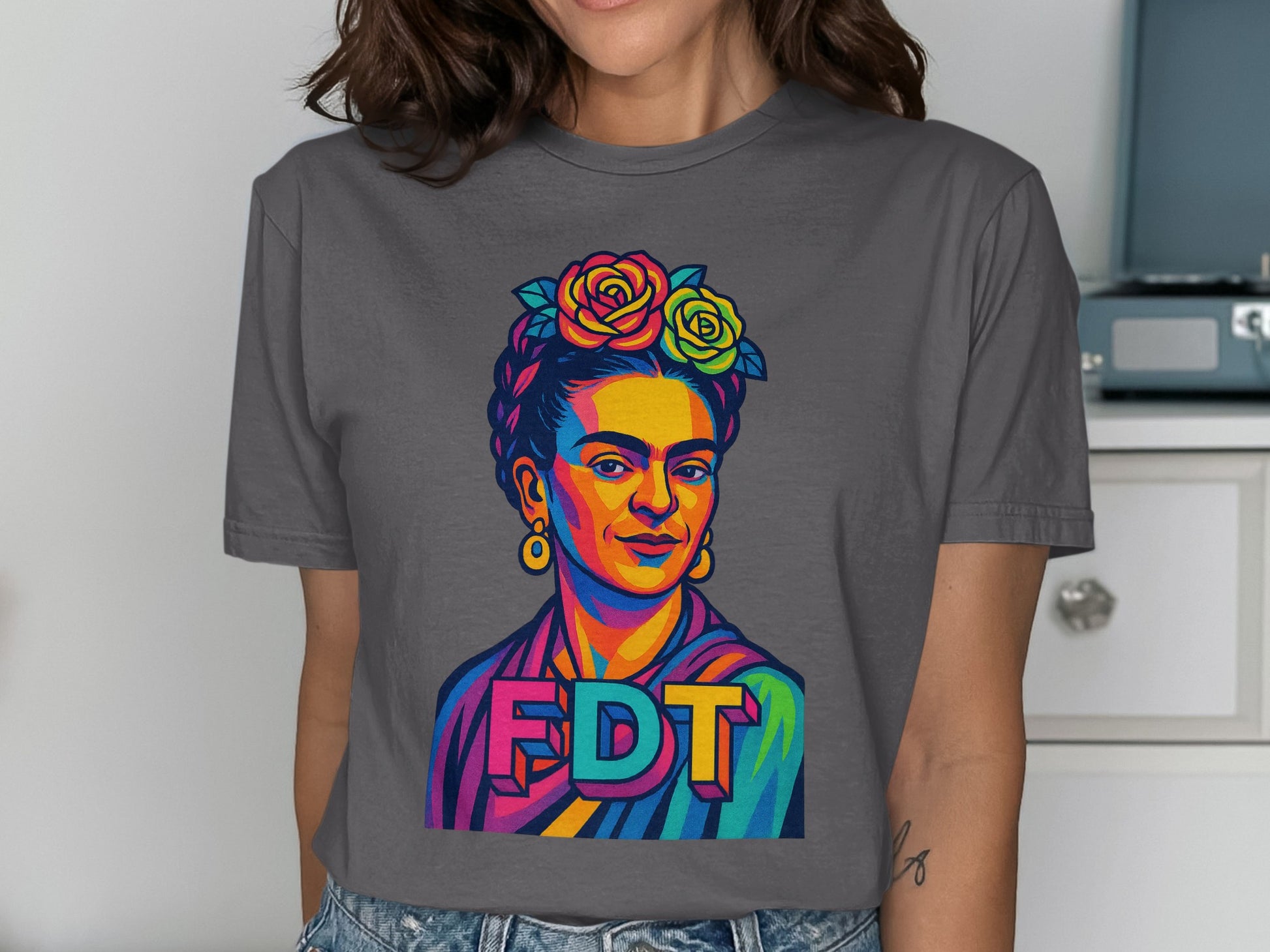 Colorful Icon Graphic Print Women T-shirt product type