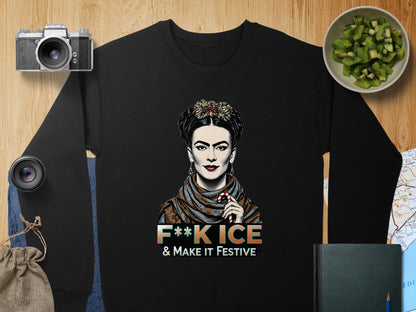 F**k ICE and Make It Festive Sweatshirt