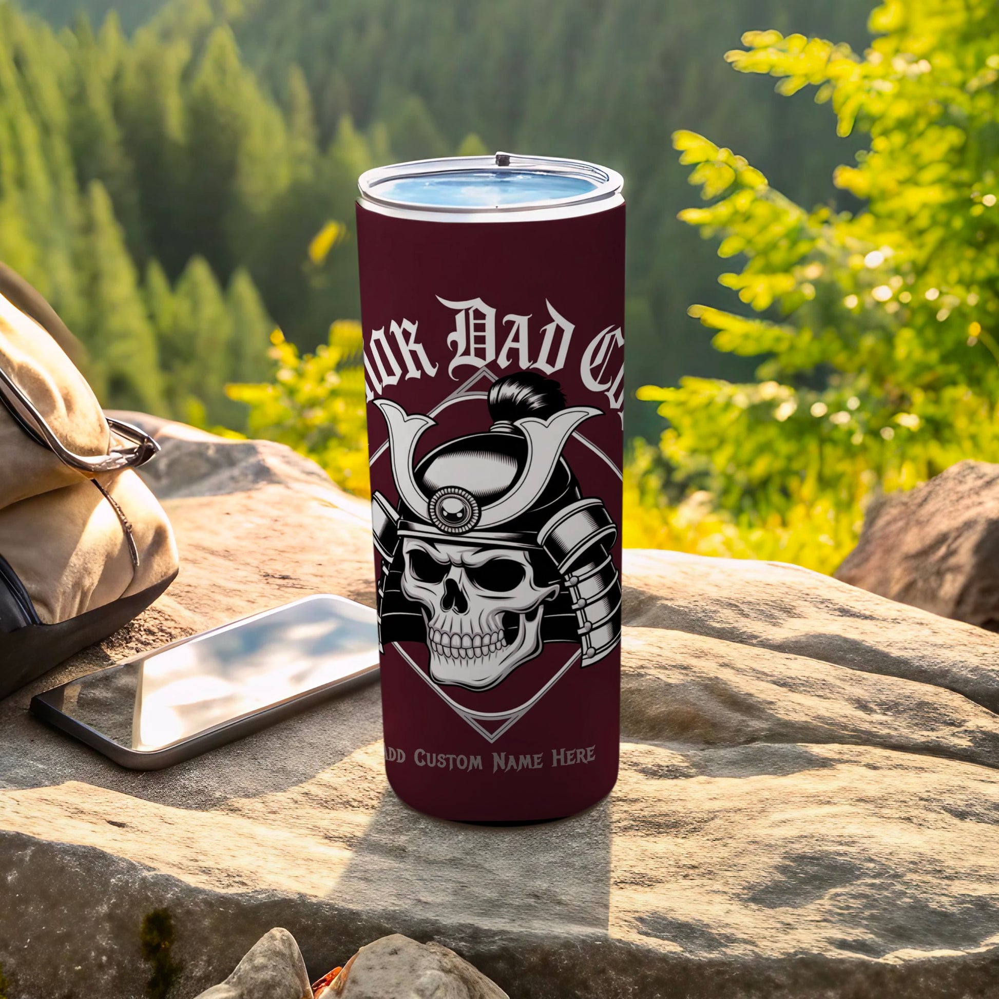 Viking Skull Design Tumbler Customizable Beverage Holder product
