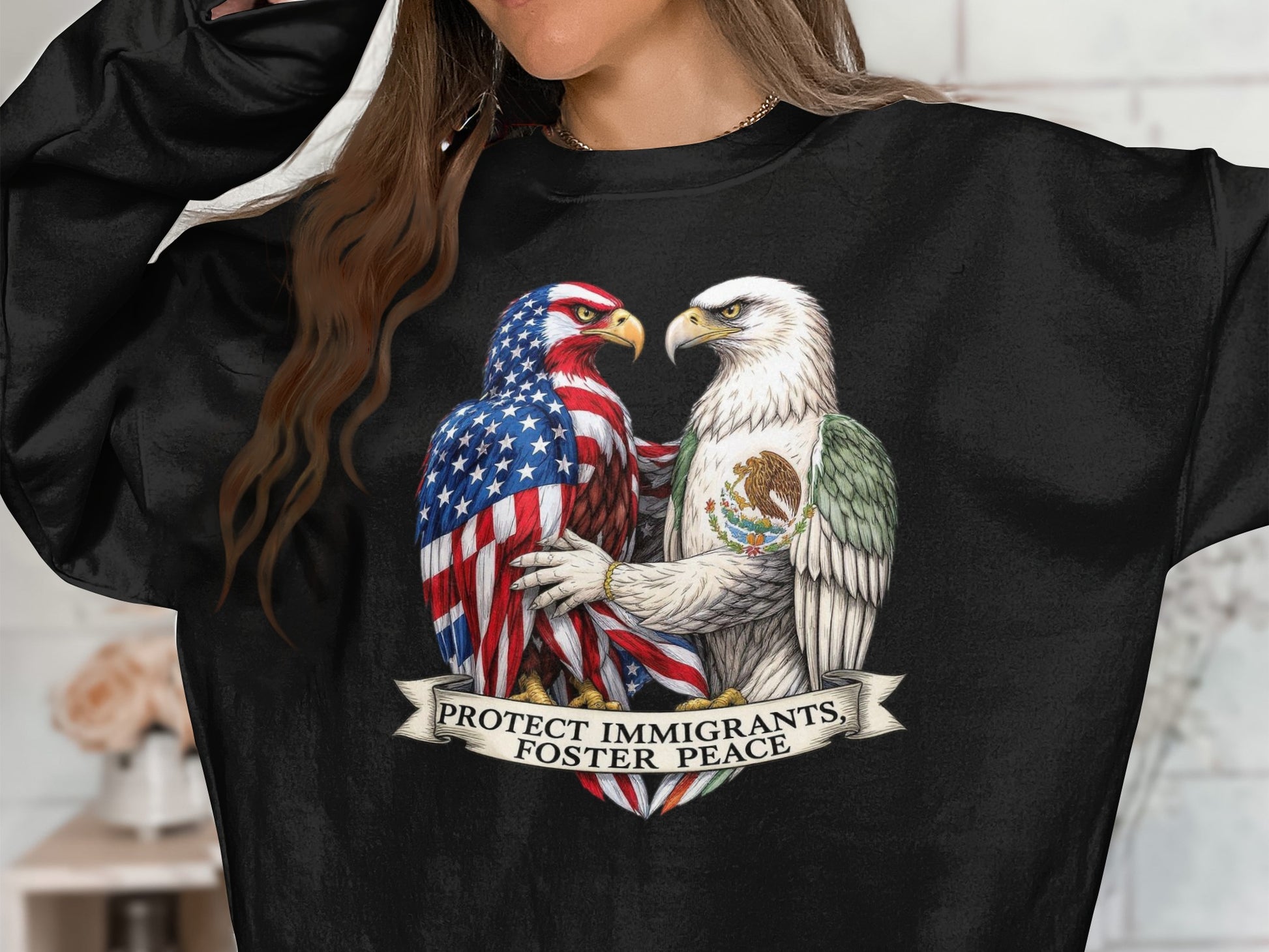 Protect Immigrants Foster Peace Sweatshirt product