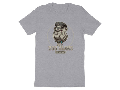 250 Years Devil Dog Bulldog Head T-Shirt