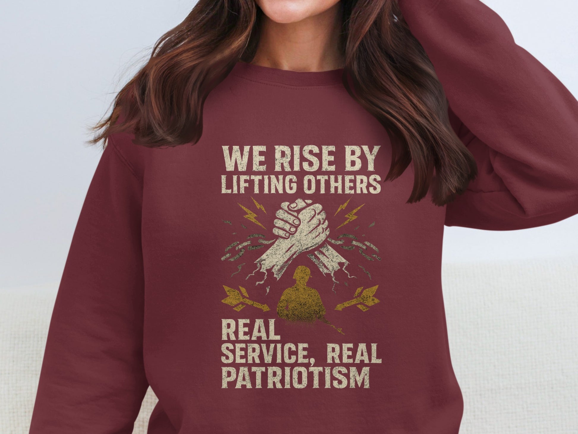 We Rise By Lifting Others Real Service Sweatshirt product type