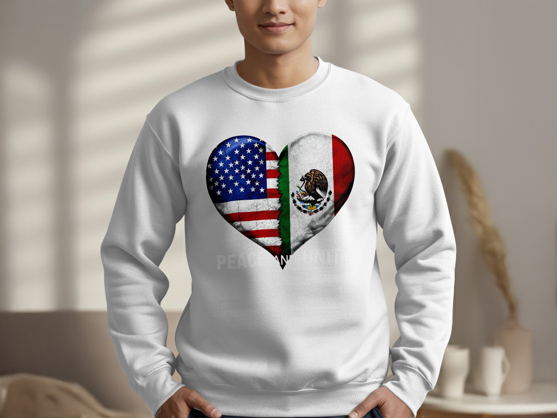 Peace Heart Flag Sweatshirt product type