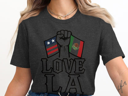 Love LA Patriot Fist Graphic Tee product type