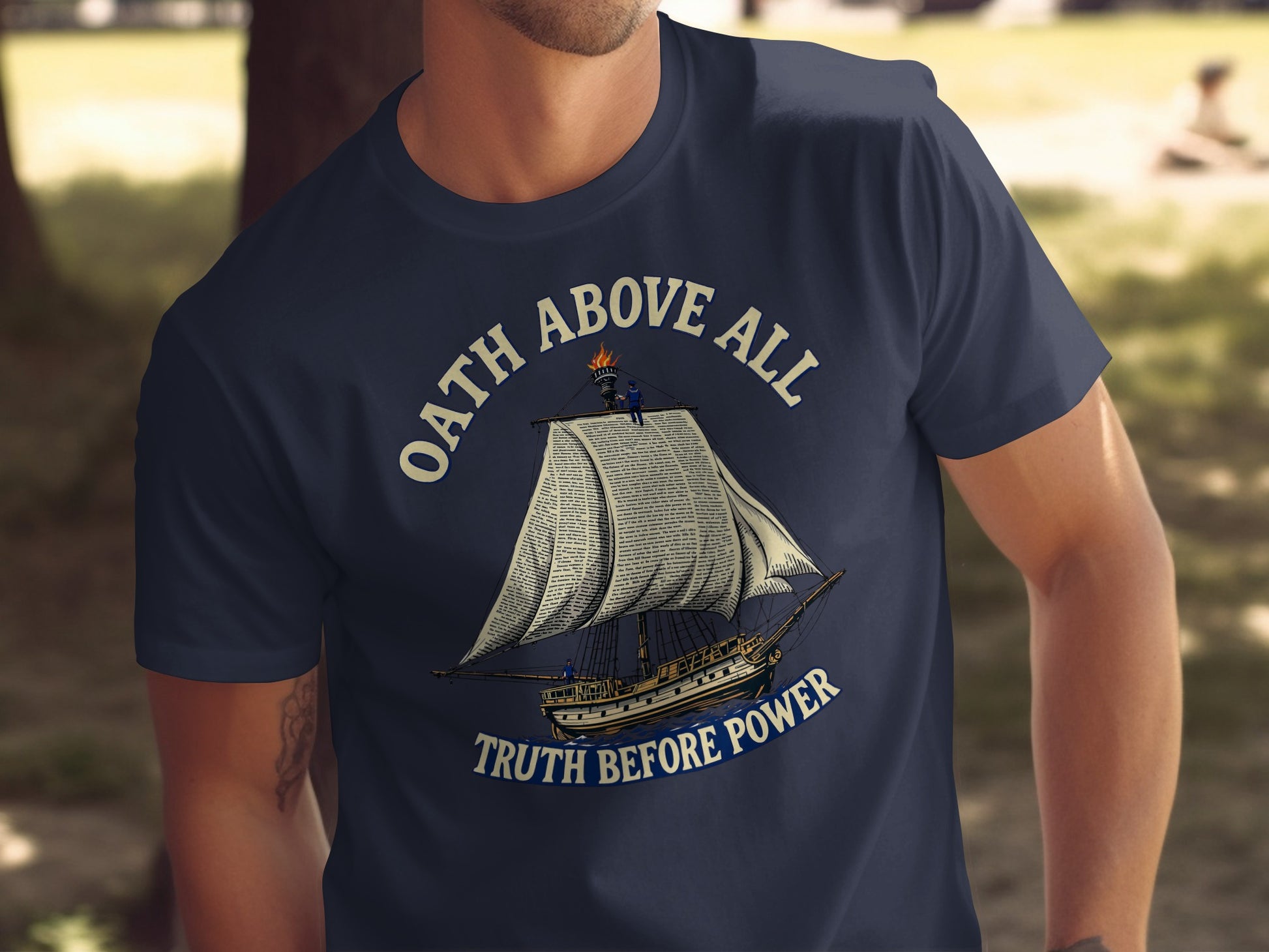 Oath Above All Truth Before Power Graphic Shirt