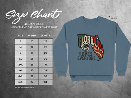 Floridian Loves Everyone Heavy Blend Sweatshirt product