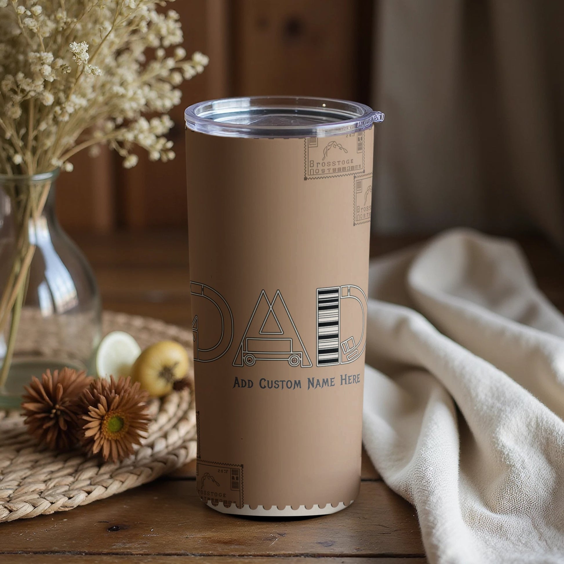 Personalized Dad Travel Mug Insulated Tumbler Cup product