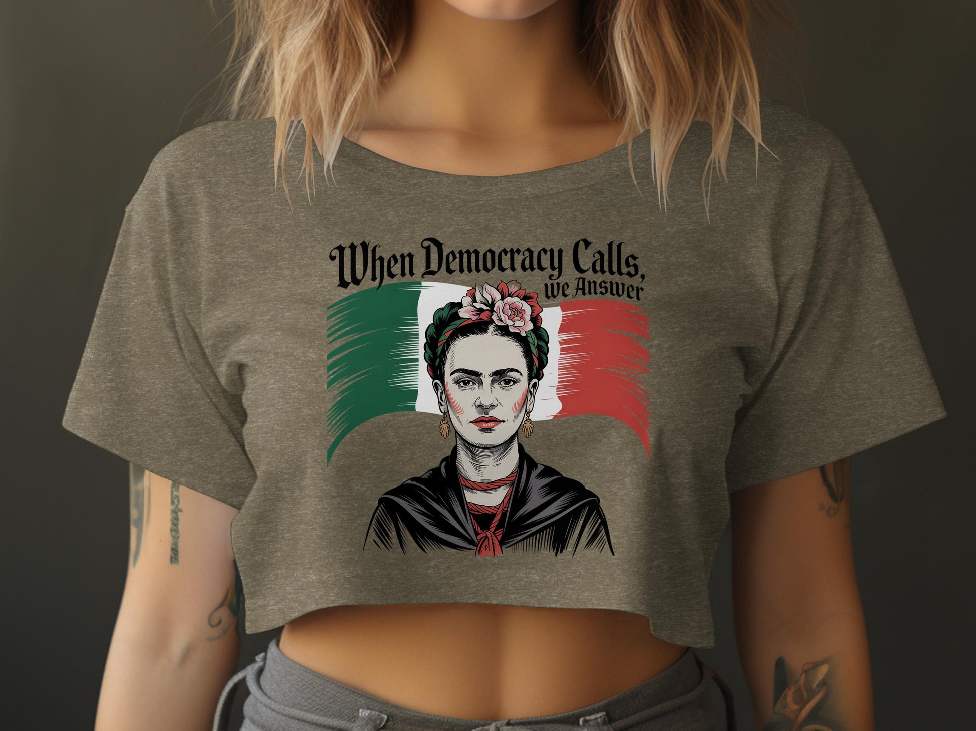 When Democracy Calls We Answer Graphic T-Shirt product type