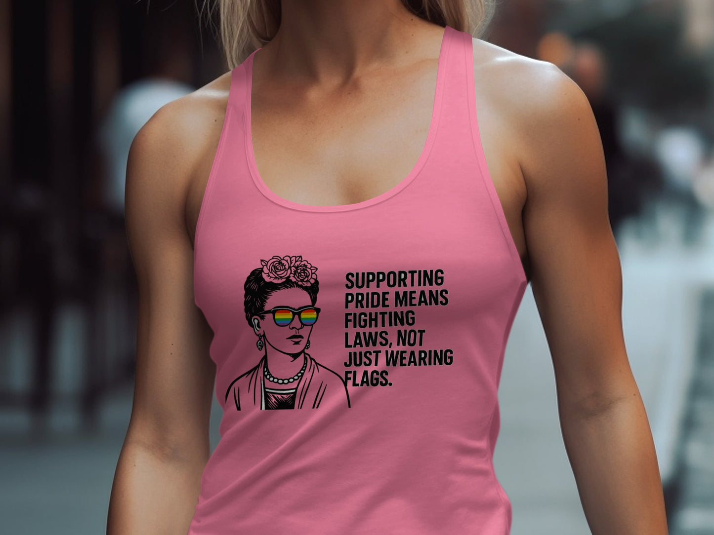 Supporting Pride Means Fighting Laws Tank Top product