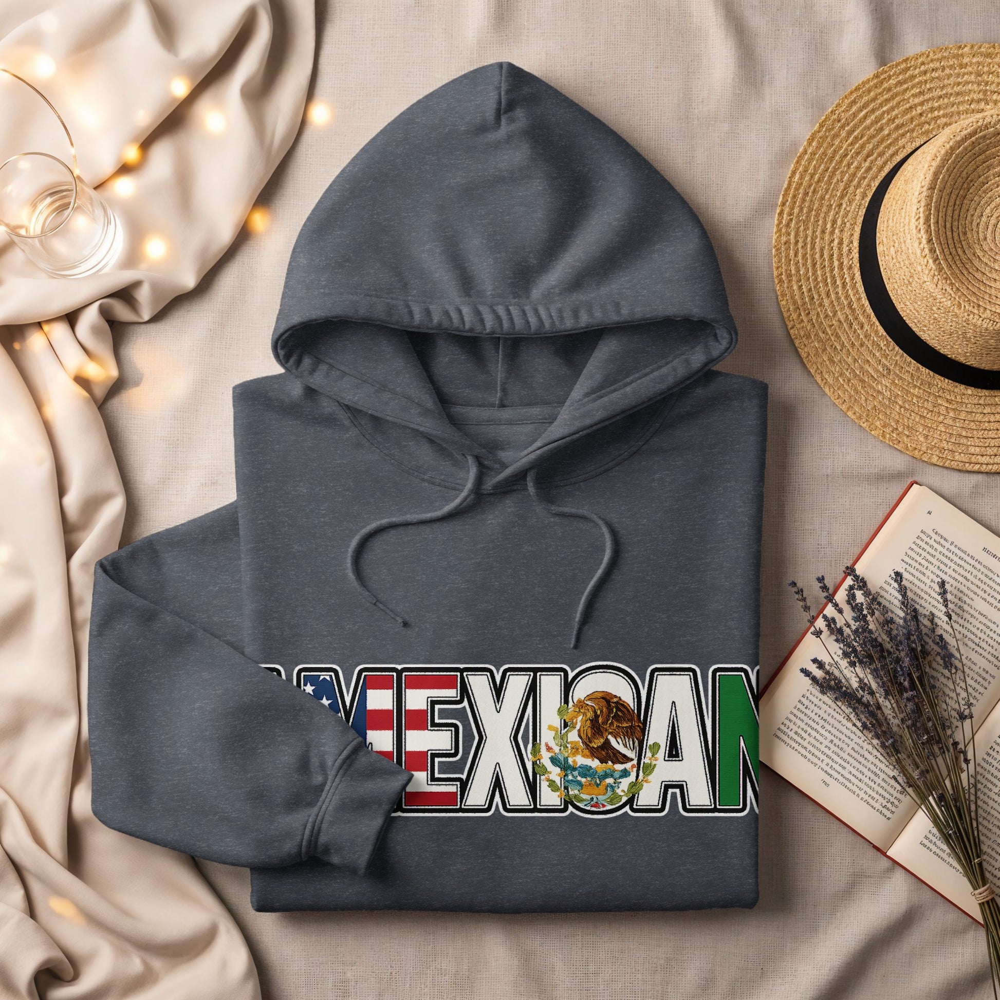 Mexican Flag Themed Hoodie for Casual Wear product