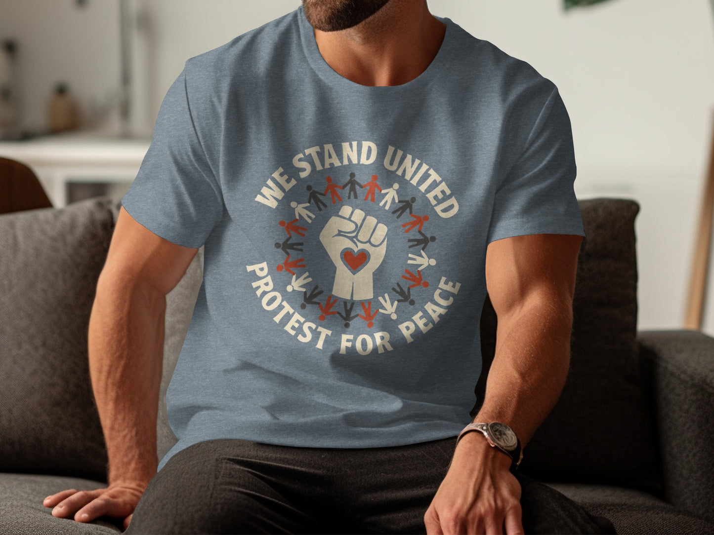 We Stand United Protest For Peace Statement product type