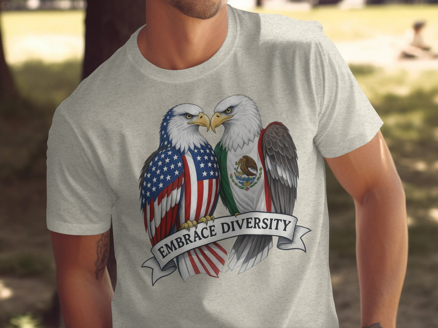 Embrace Diversity Patriotic Eagles T-Shirt product