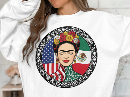 Colorful Art Design Sweater with Floral Patterns