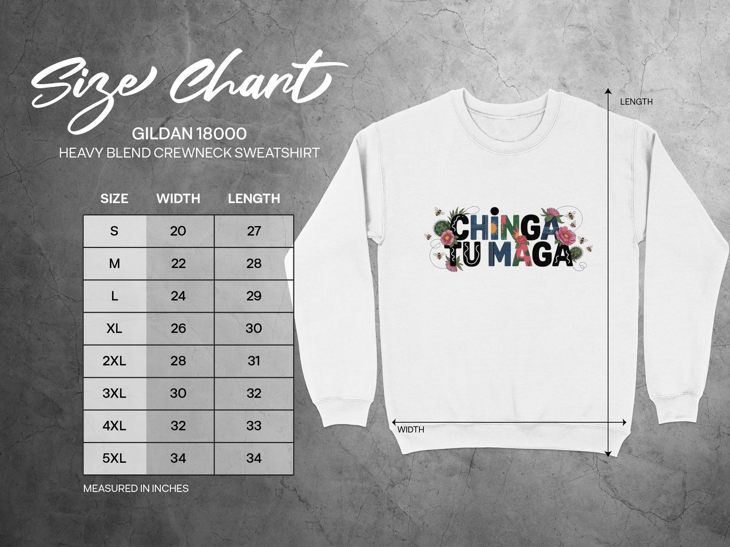 Retro Graphic Chinga Tu Maga Crewneck Sweatshirt product