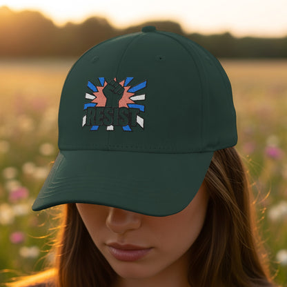 Stylish Dark Green Resist Statement Cap product