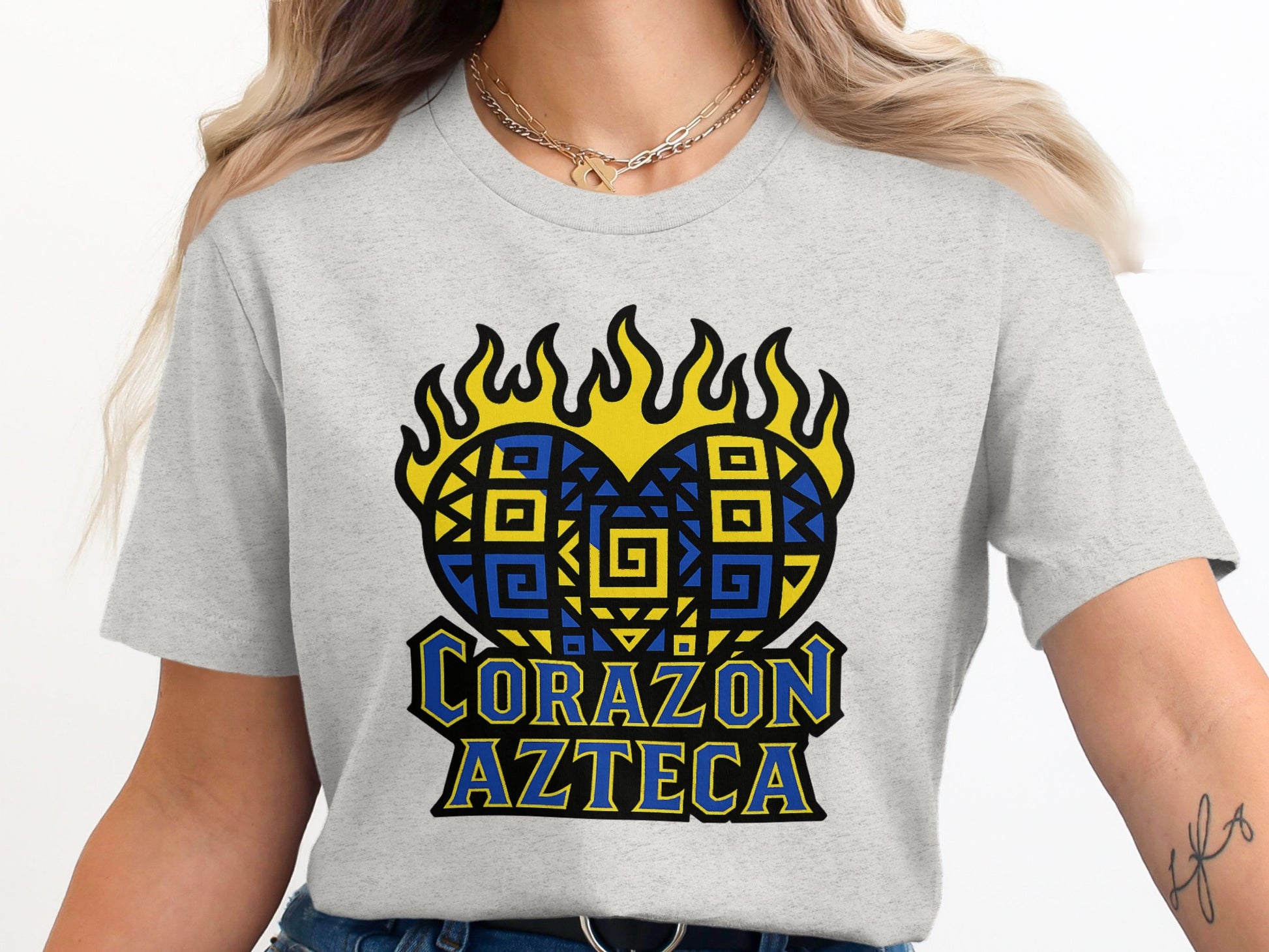 Corazon Azteca Graphic Tee shirt vibrant stylish product