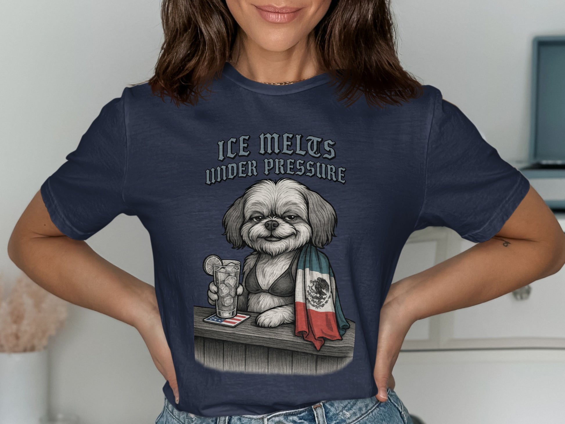 Ice Melts Under Pressure Funny Dog T-Shirt product type