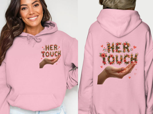 Her Touch Graphic Design Hoodie Perfect Casual product type