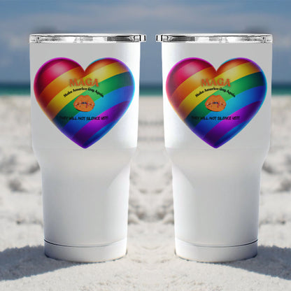 30 oz Dual-Design Tumbler LGBTQ Pride Month | Gay Pride Parade | Black & Trans Celebration Clothing
