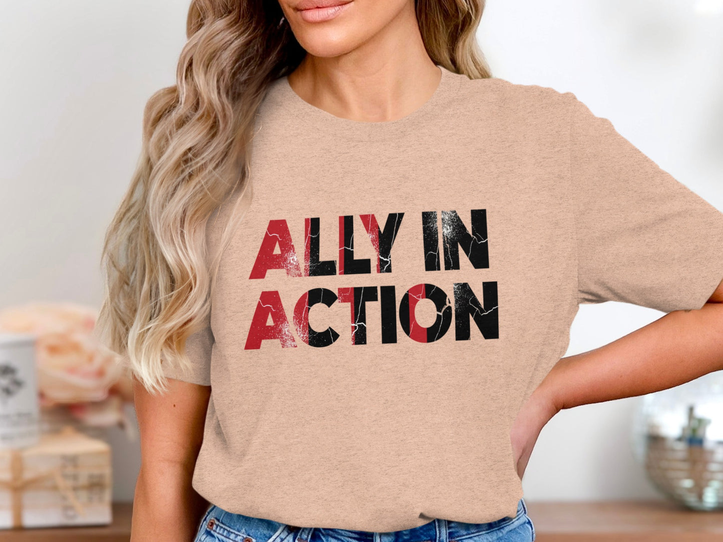 Ally in Action Motivational Graphic T-Shirt