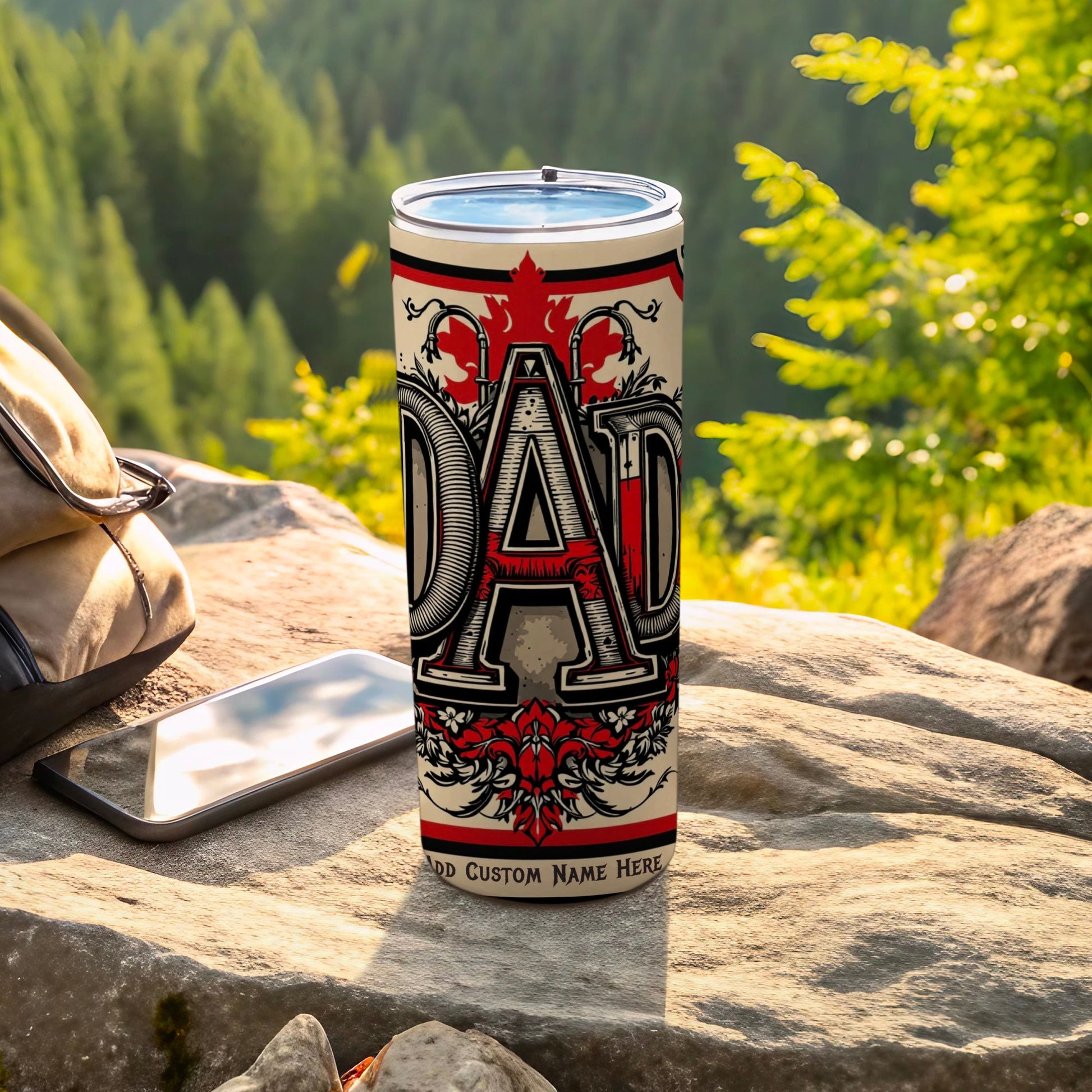Personalized Dad Custom Name Insulated Travel Tumbler product type
