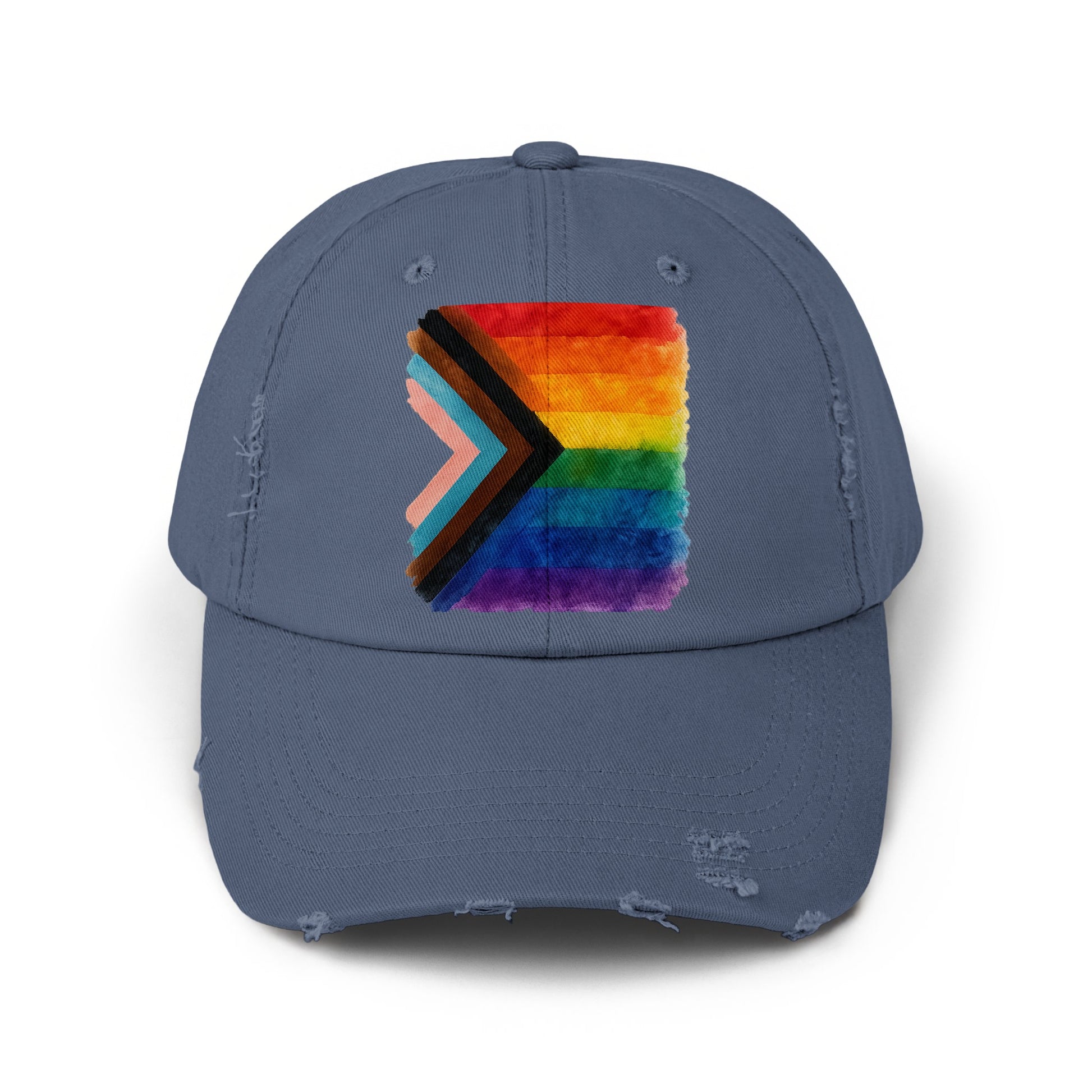 Colorful Pride Design Distressed Dad Hat product type