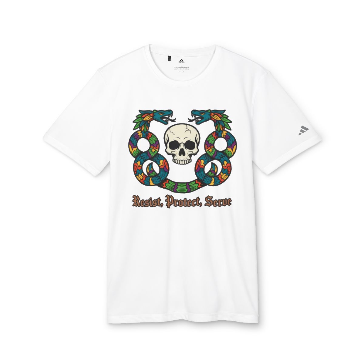Gothic Skull and Serpents Graphic T-Shirt