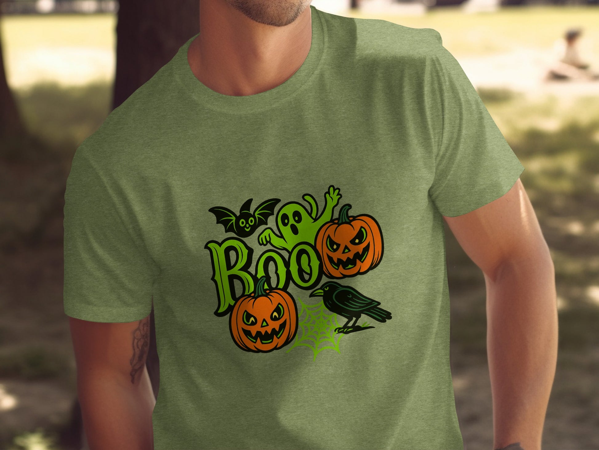 Boo and Halloween Ghosts and Pumpkins T-shirt product