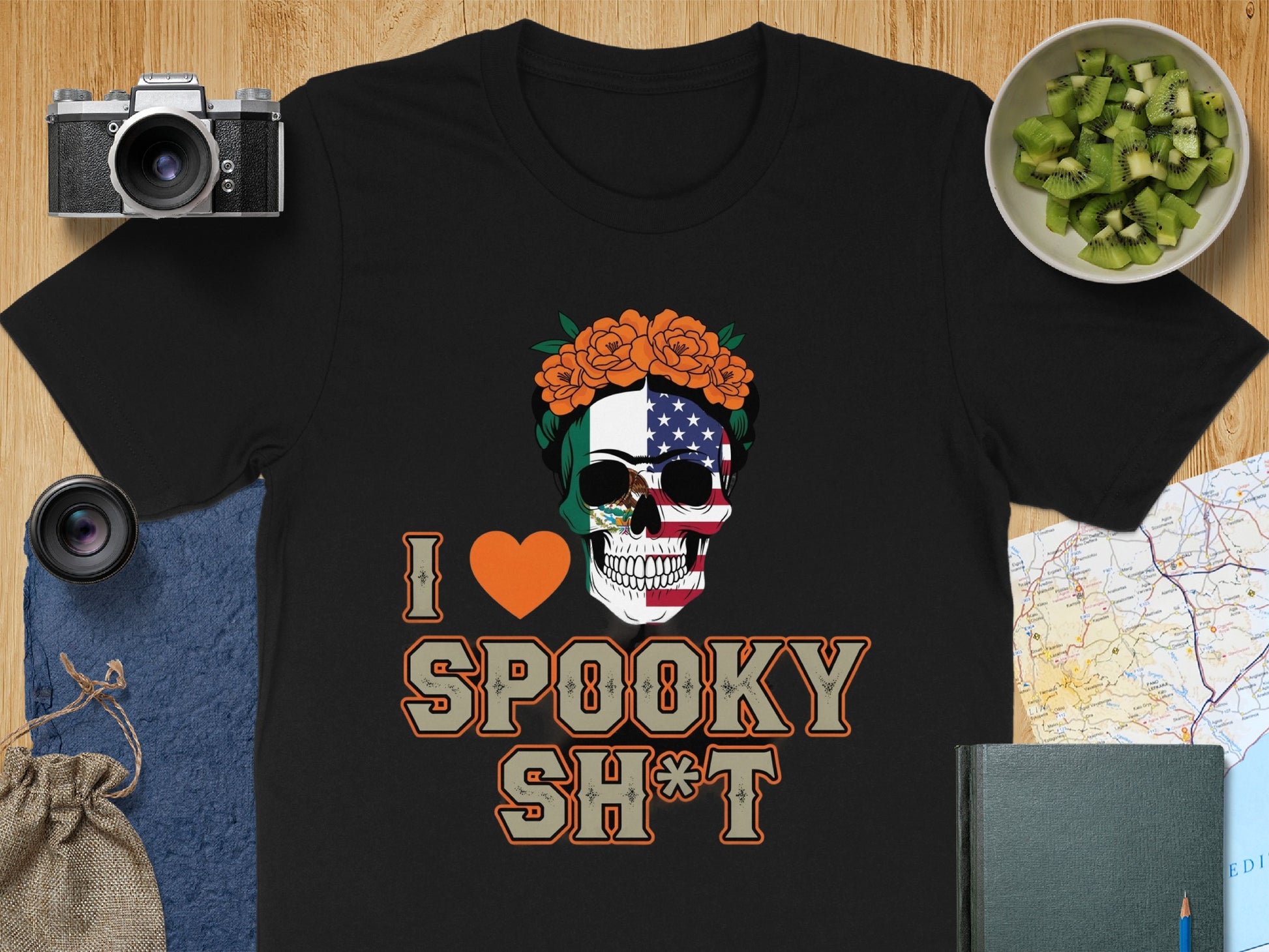 I Love Spooky Sh*t Skull Graphic Tee product type