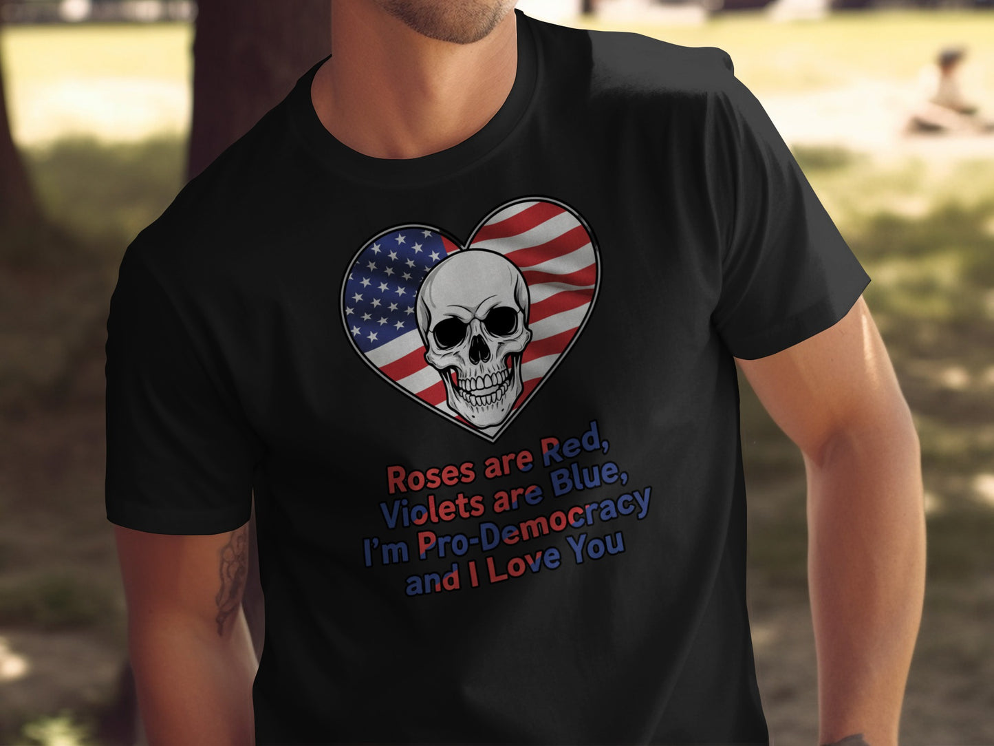 Roses are Red Violets are Blue Pro-Democracy T-shirt