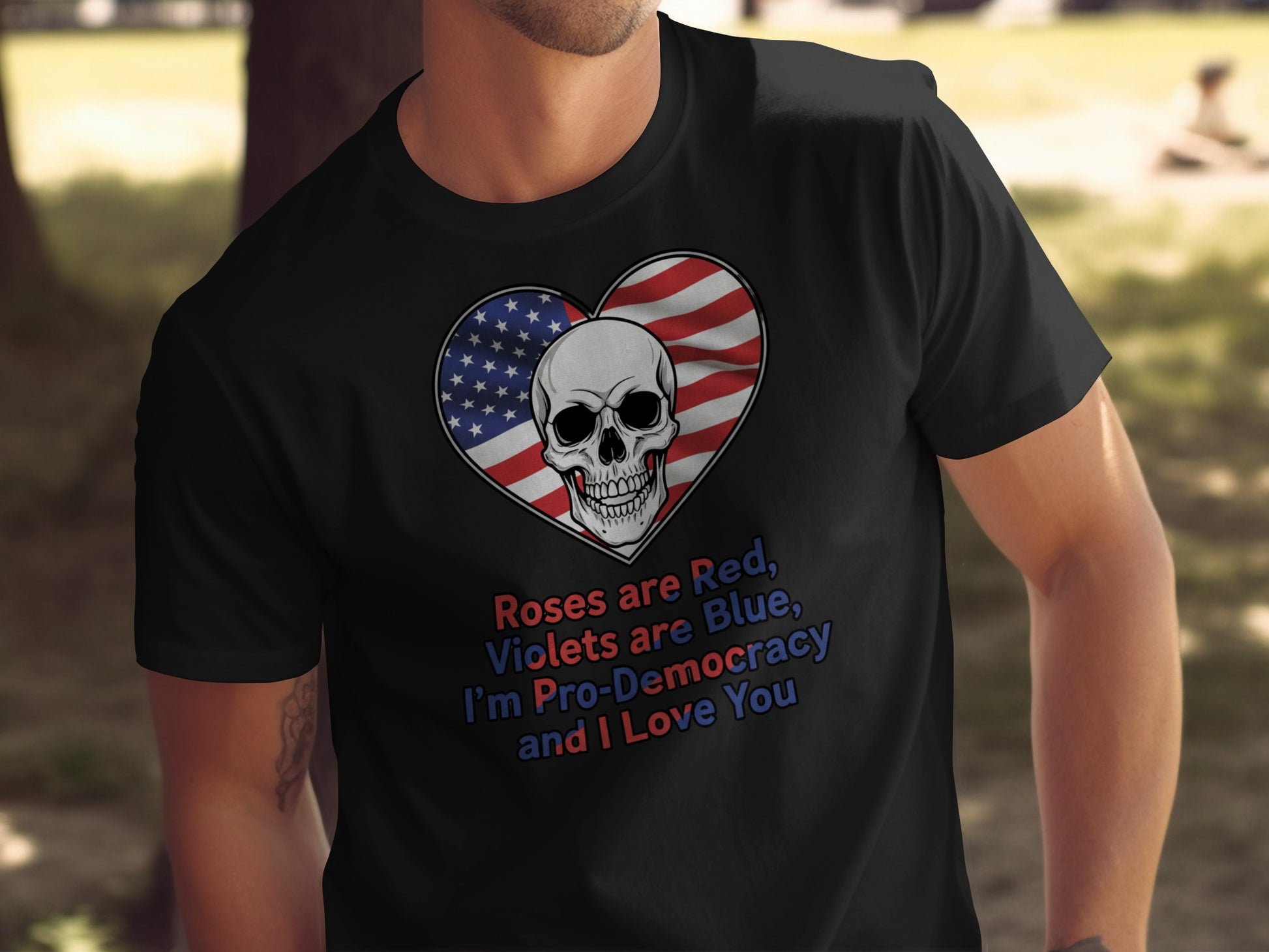 Roses are Red Violets are Blue Pro-Democracy T-shirt
