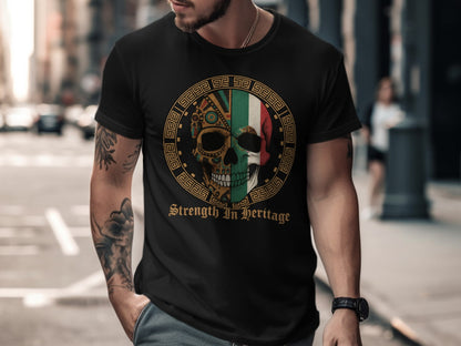 Strength In Heritage Skull Graphic T-Shirt