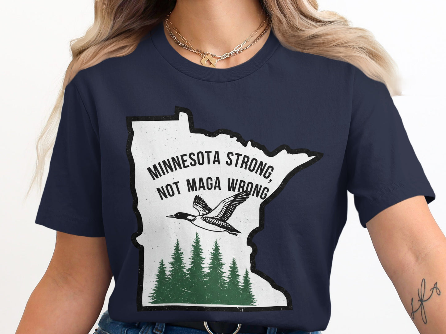 Minnesota Strong Not Maga Wrong T-Shirt product type