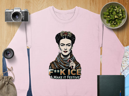 F**k Ice Make It Festive Sweater Motivational Design