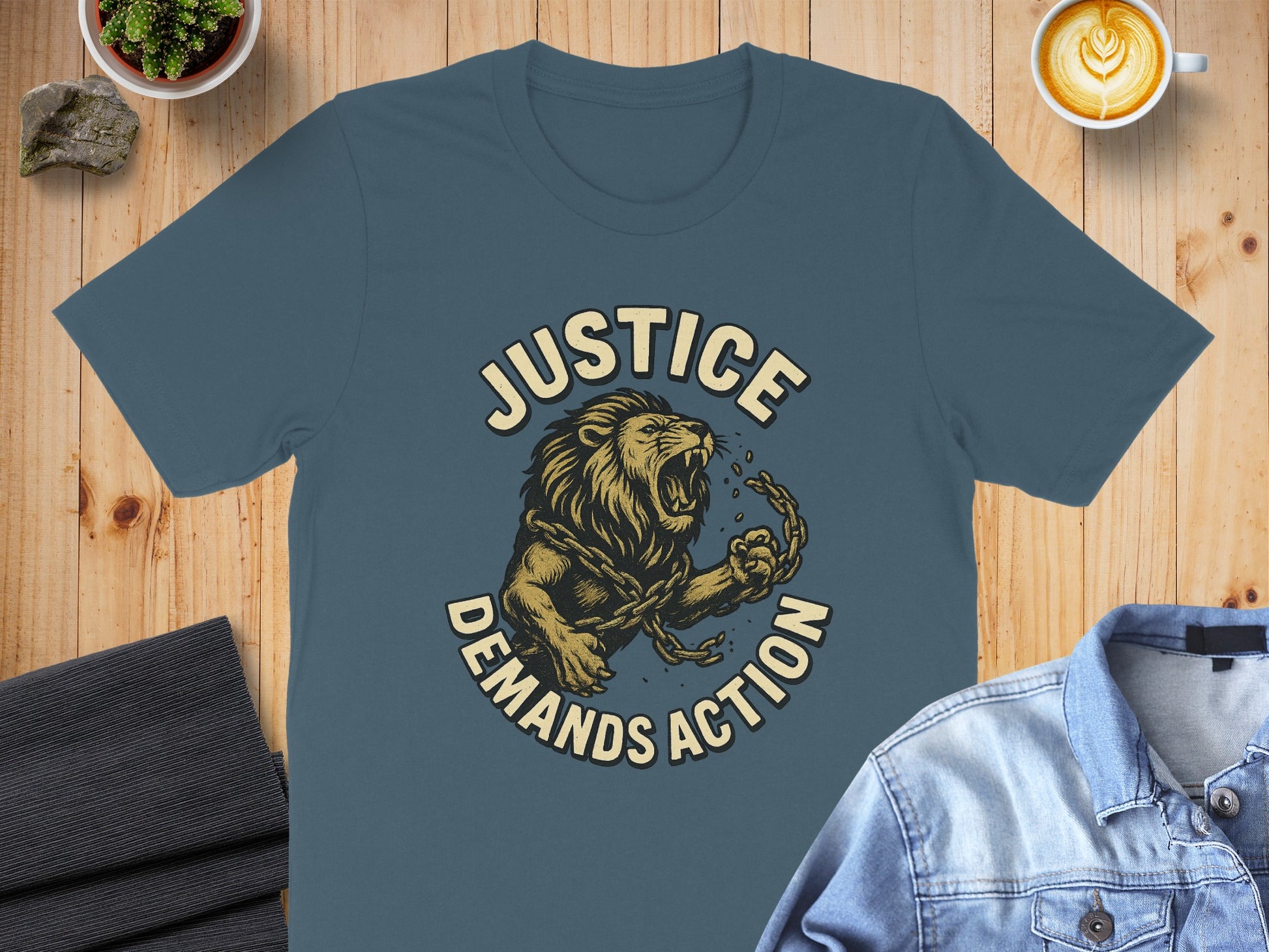 Justice Demands Action Lion Graphic T-Shirt product