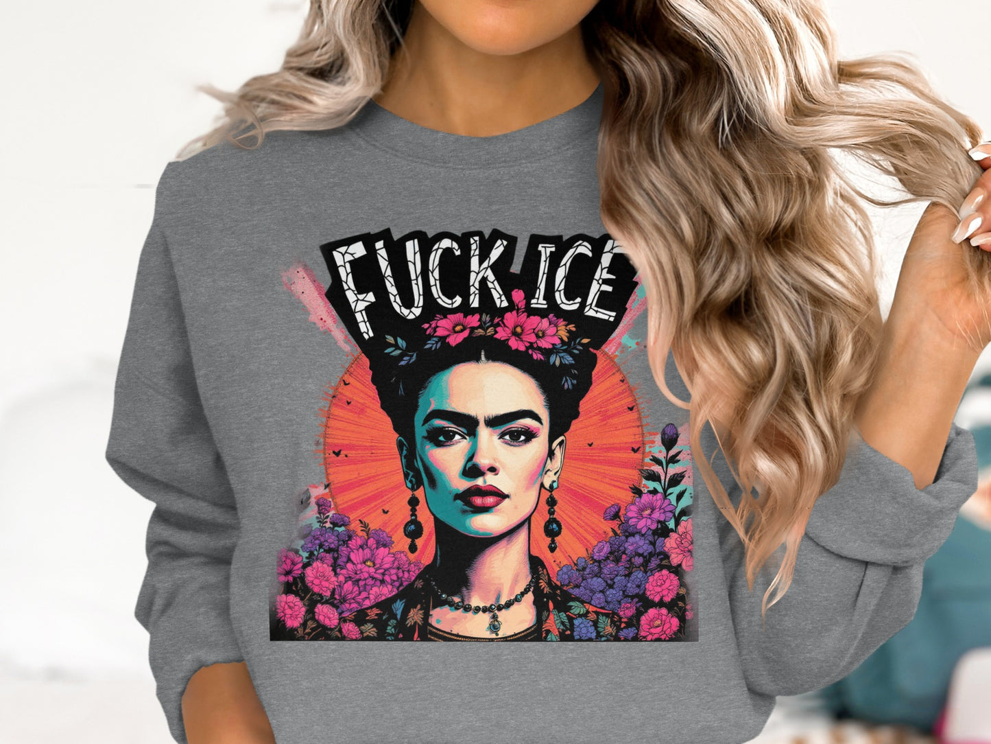 Colorful Rebel Icon Graphic Sweatshirt