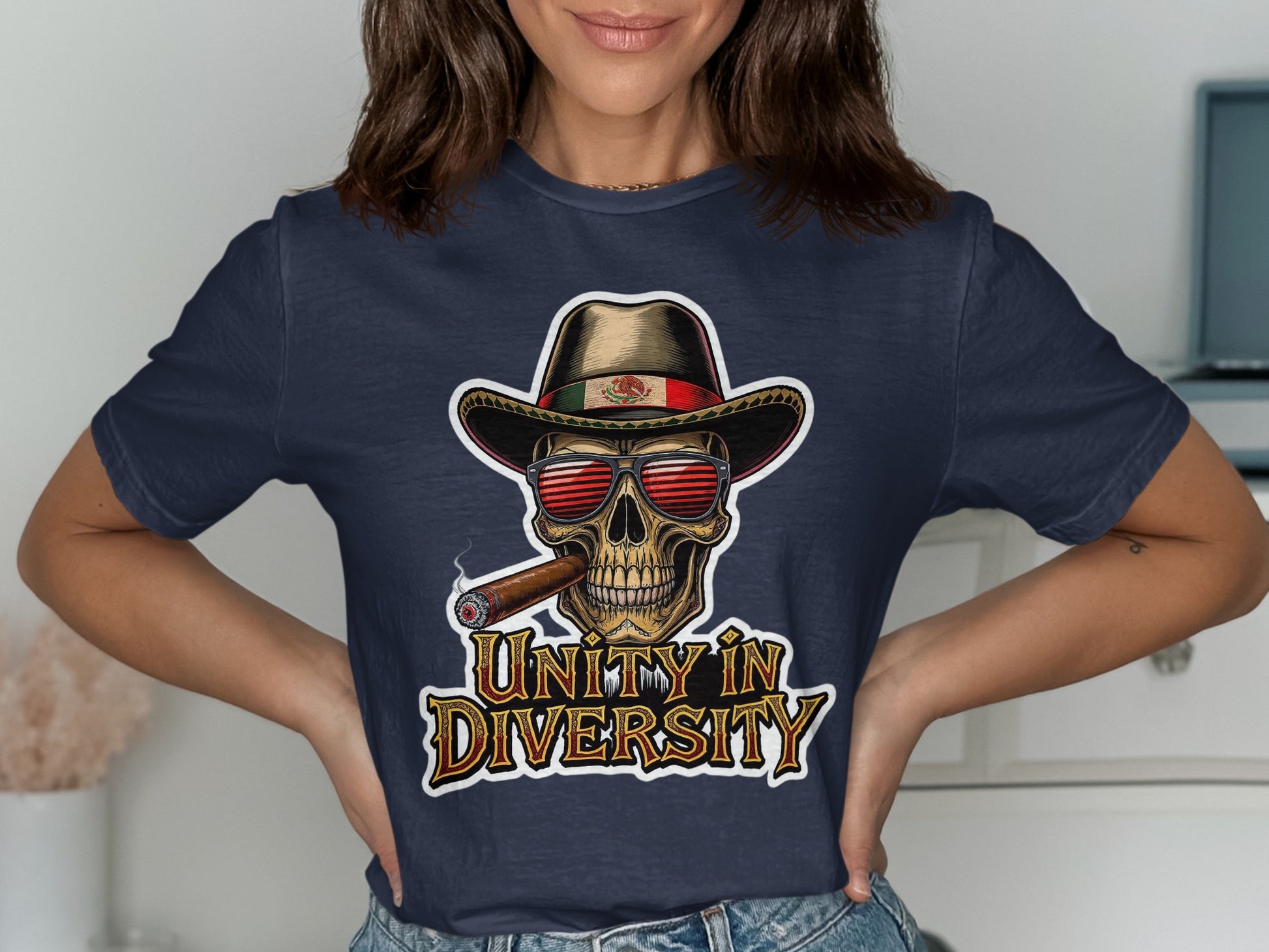 Unity In Diversity Skull Hat Design Shirt product type
