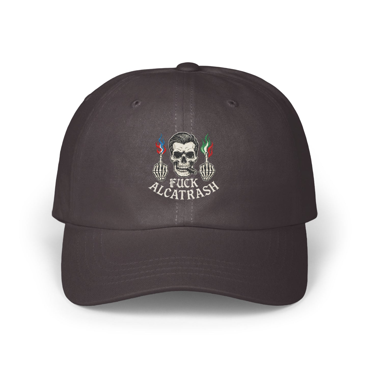Alcatrash Skull Embroidered Hat Black Cap product