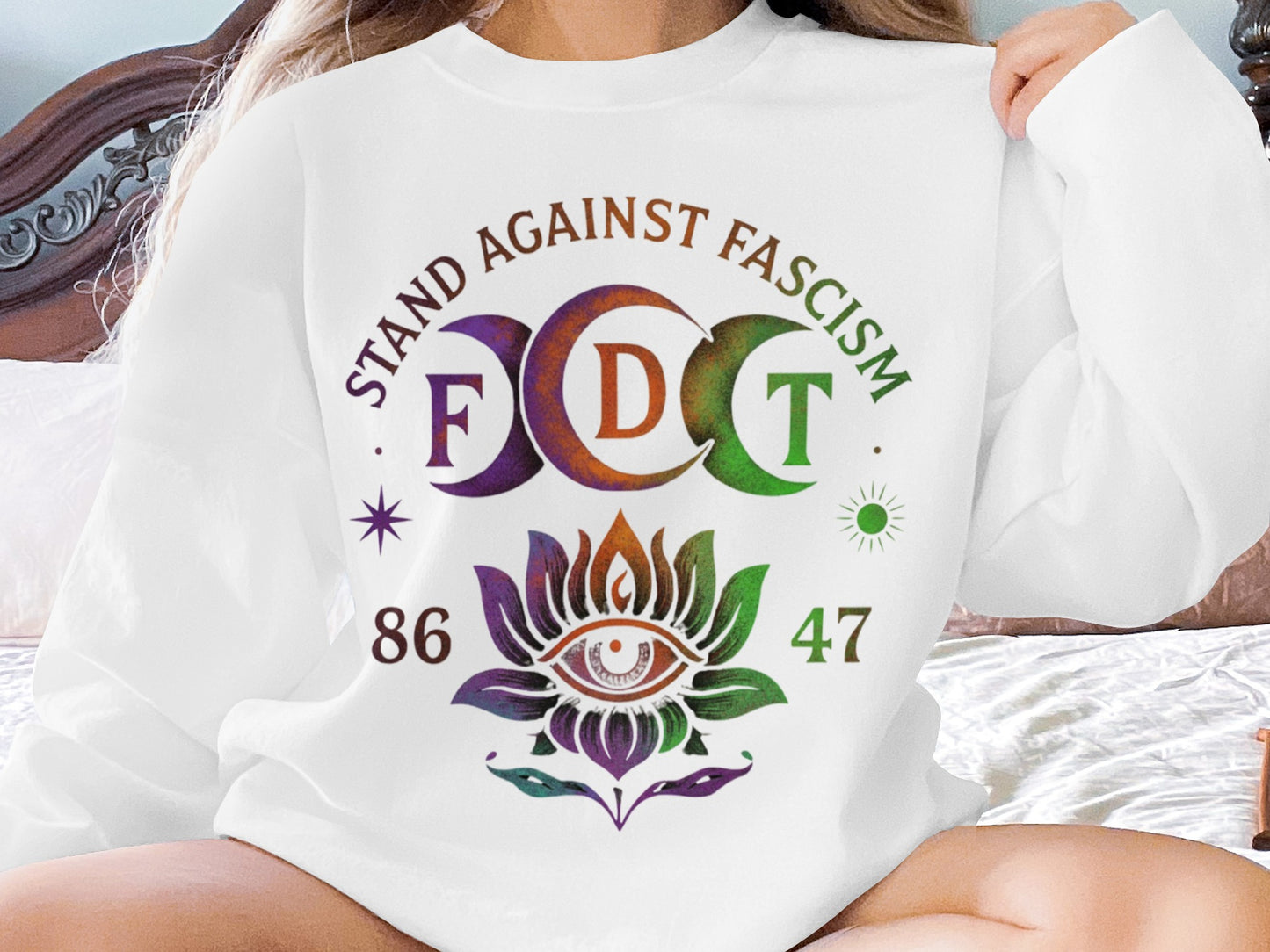 Stand Against Fascism Graphic Sweatshirt product type