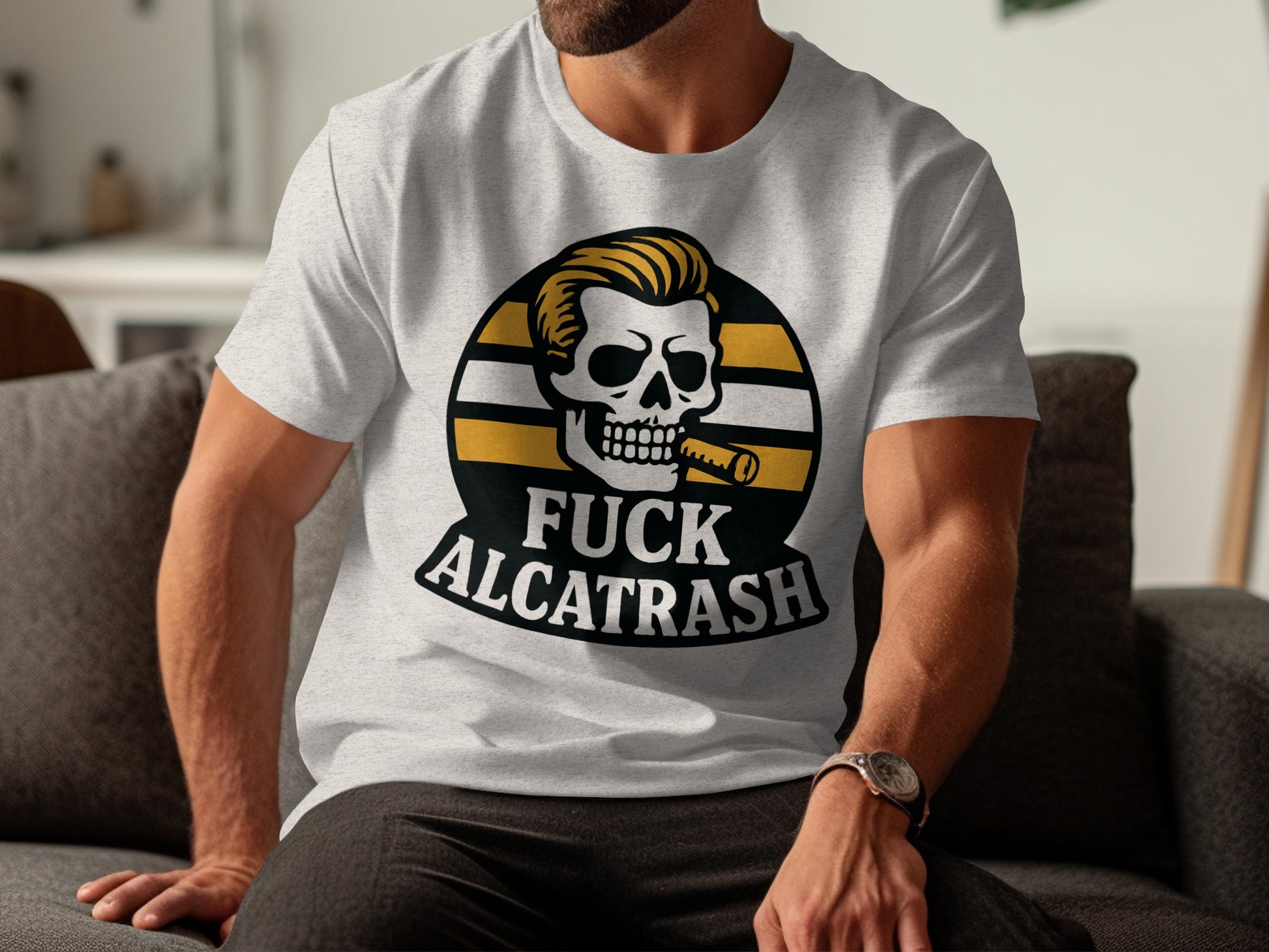 Fuck Alcatrash Skull Design T-shirt product type