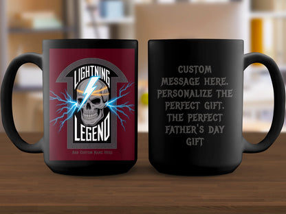 Lightning Legend Skull Mug Custom Father's Day Gift product type