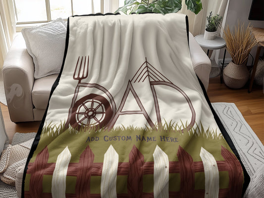 Personalized Dad Design Blanket Perfect Gift product