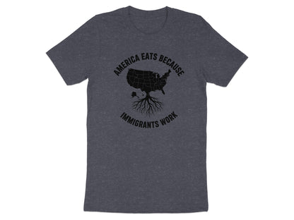 America Eats Because Immigrants Work T-shirt product