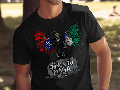 Chinga Tu Maga Skeleton Graphic T-shirt product type
