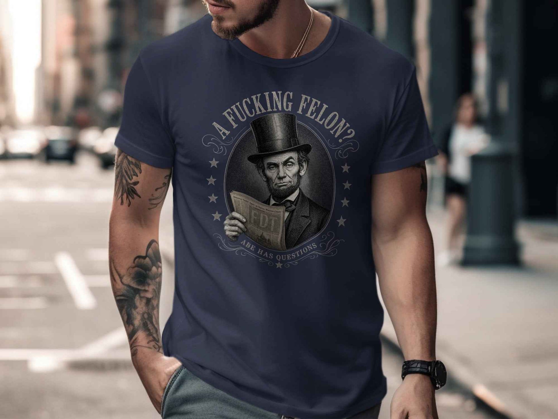 Abe's Unsettling Inquiry Statement T-Shirt